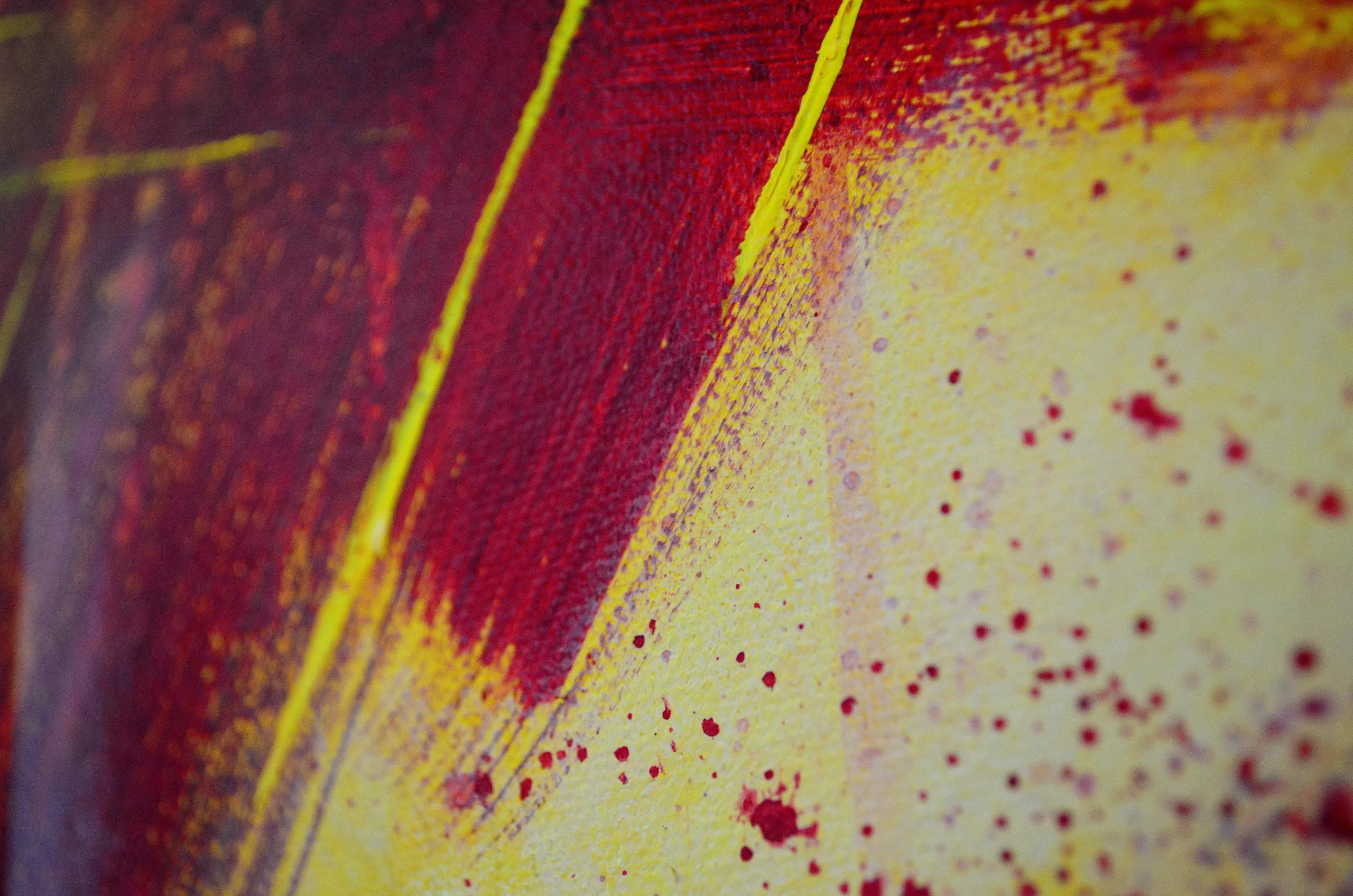 Cruz, peinture abstraite de Laura Bégot-Guégan