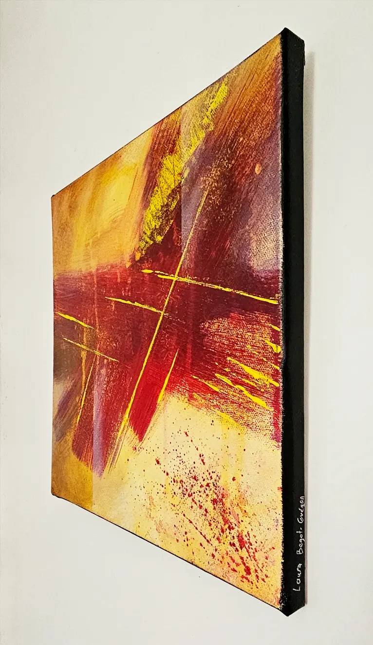 Cruz, peinture abstraite de Laura Bégot-Guégan