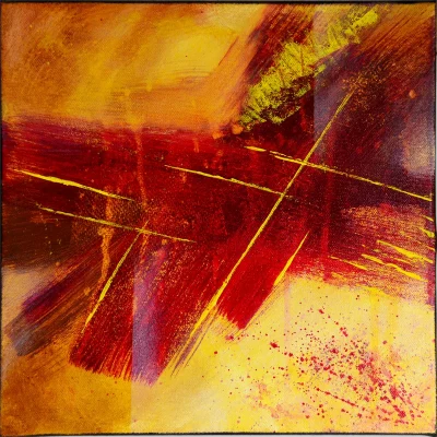 Cruz, peinture abstraite de Laura Bégot-Guégan