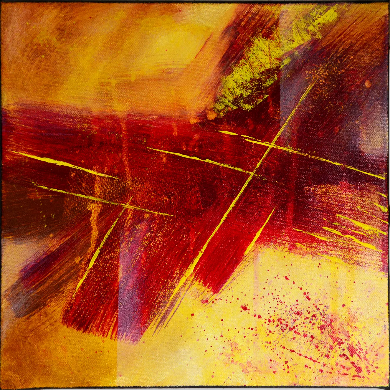 Cruz, peinture abstraite de Laura Bégot-Guégan