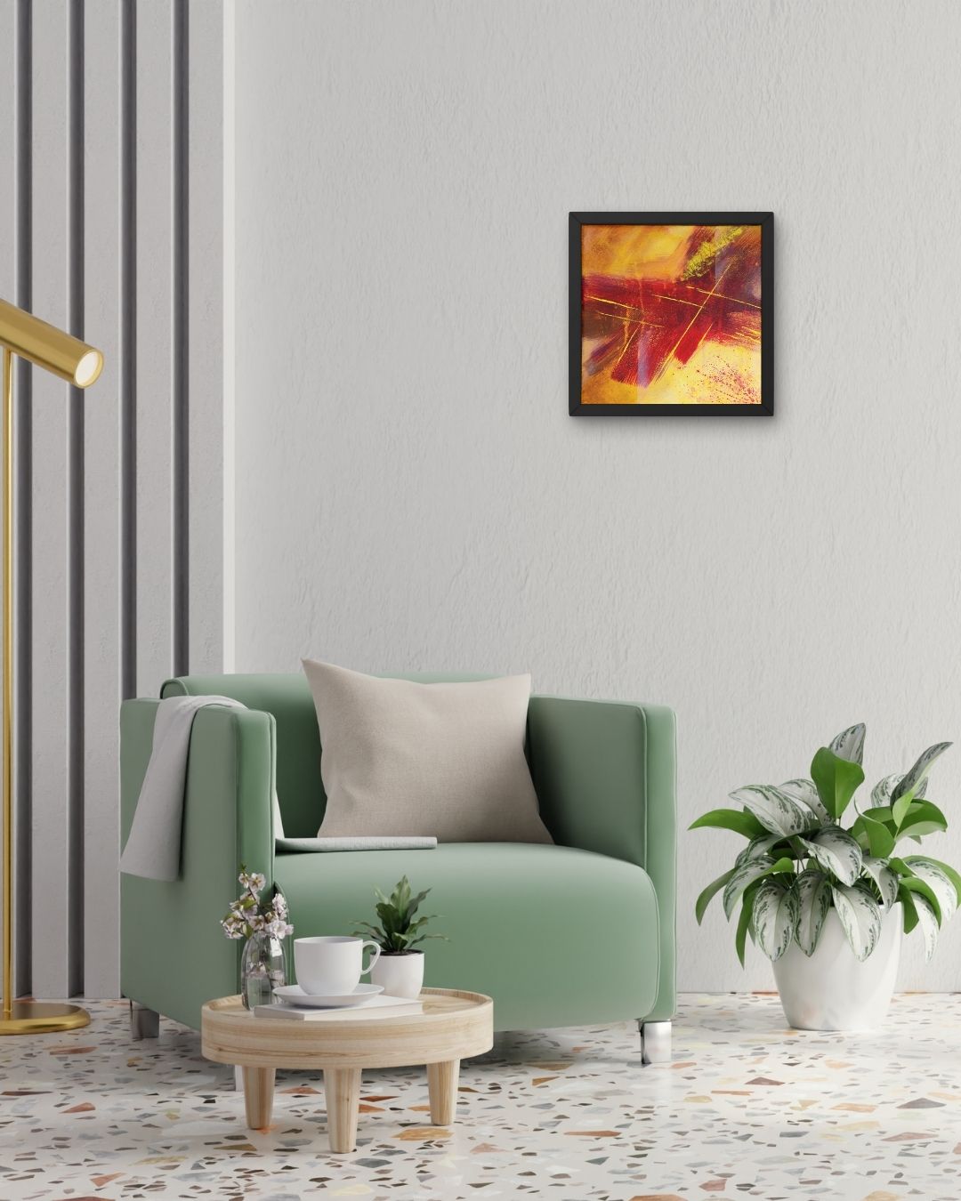 Cruz, peinture abstraite de Laura Bégot-Guégan