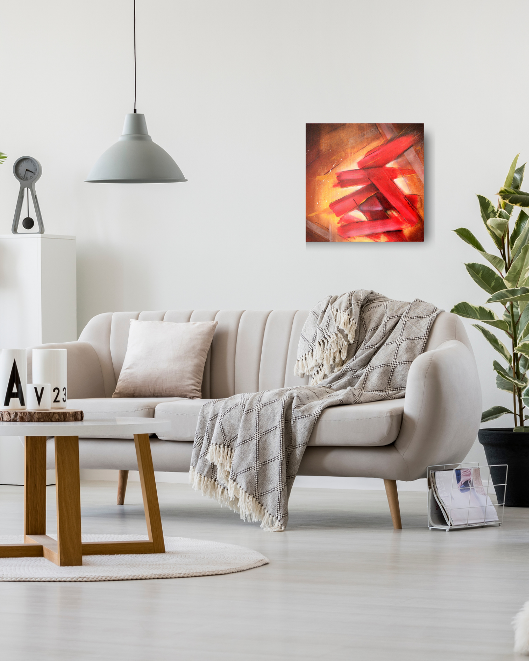 Vulcain, peinture abstraite de Laura Bégot-Guégan