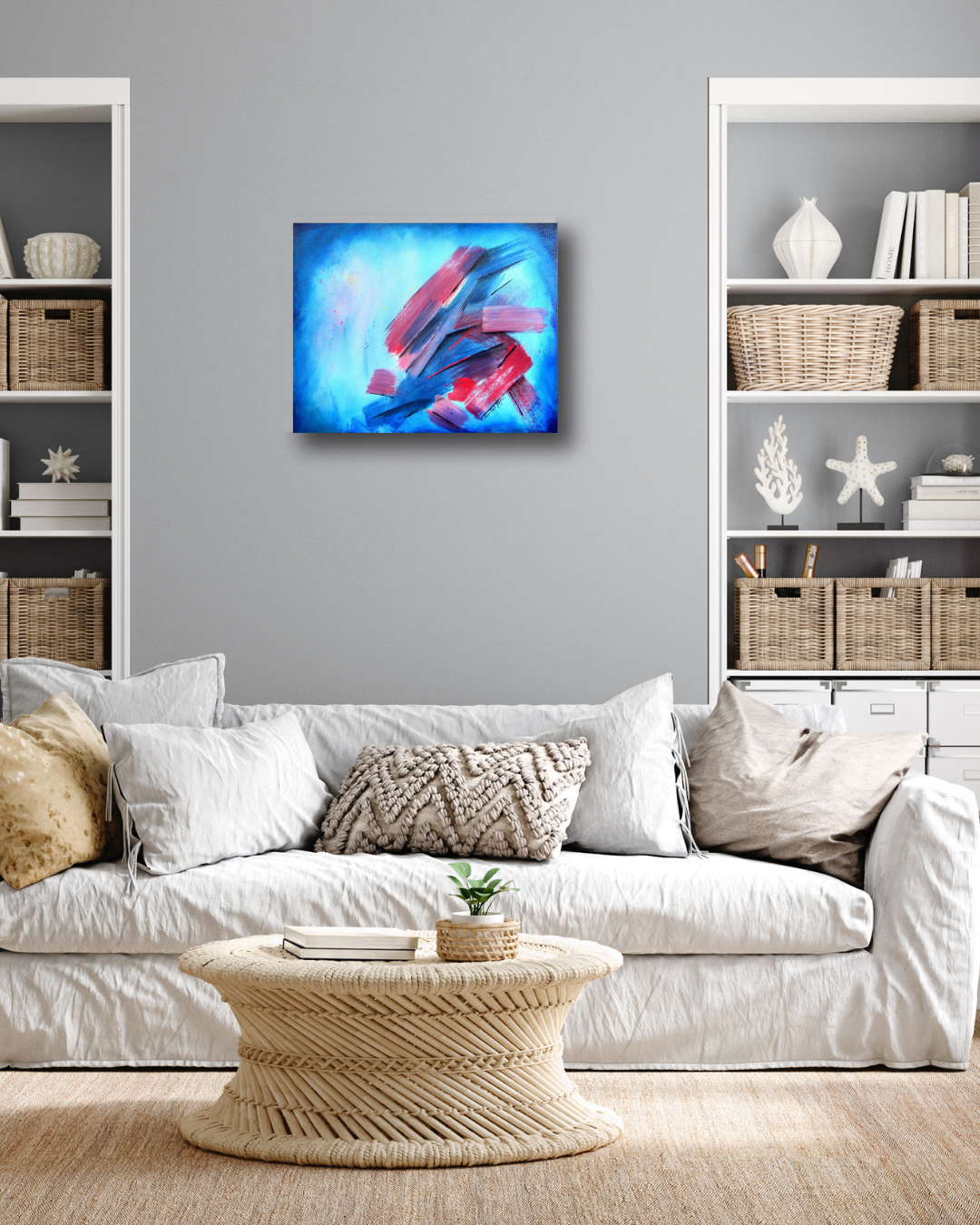 Nethuns, peinture abstraite de Laura Bégot-Guégan