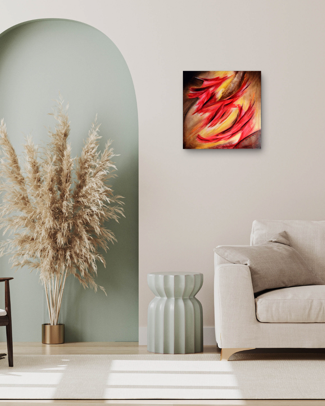 Draco, peinture abstraite de Laura Bégot-Guégan