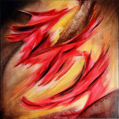 Draco, peinture abstraite de Laura Bégot-Guégan