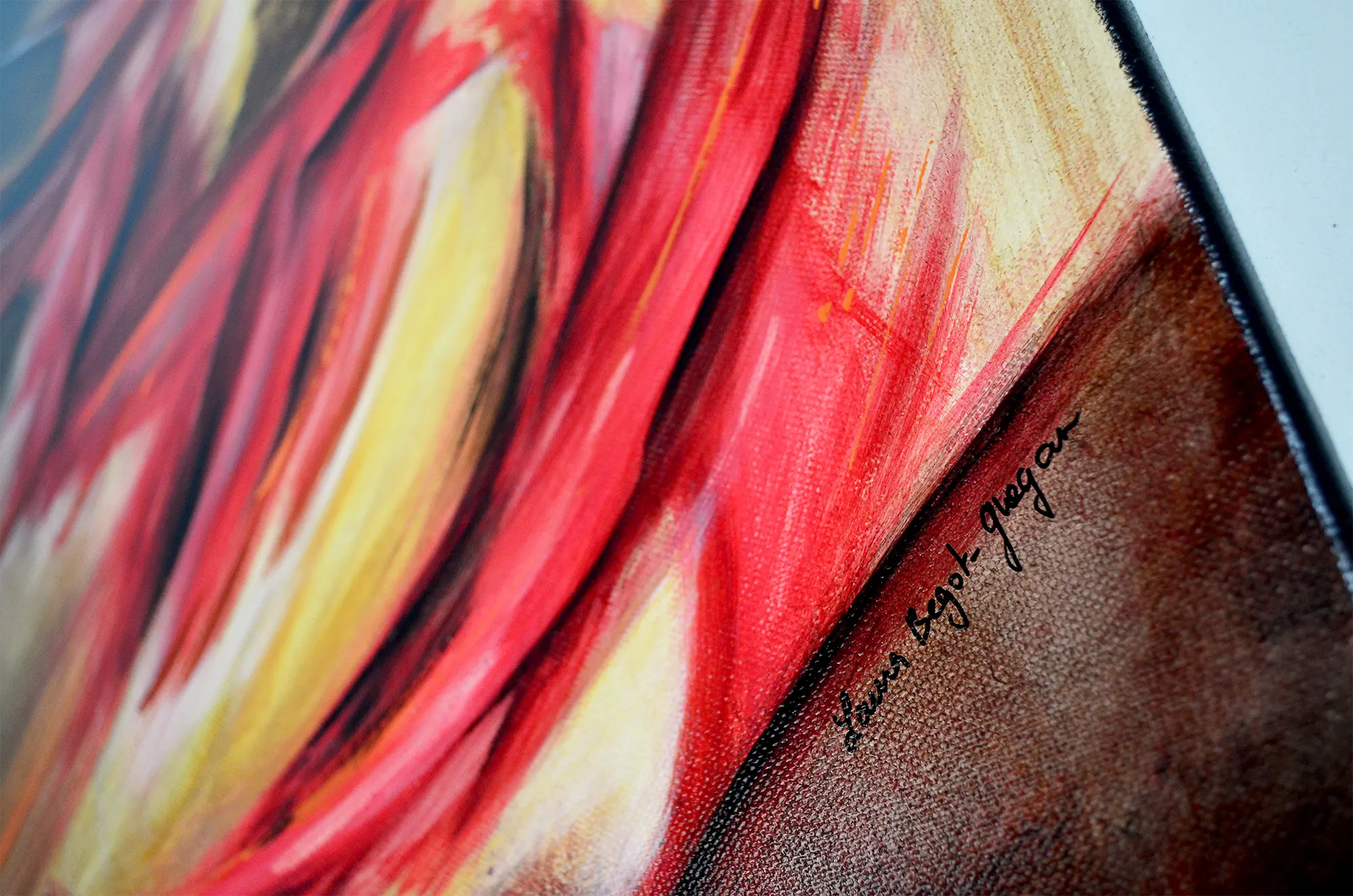 Draco, peinture abstraite de Laura Bégot-Guégan