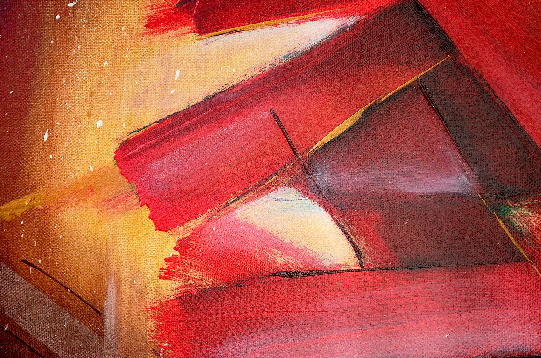 Vulcain, peinture abstraite de Laura Bégot-Guégan