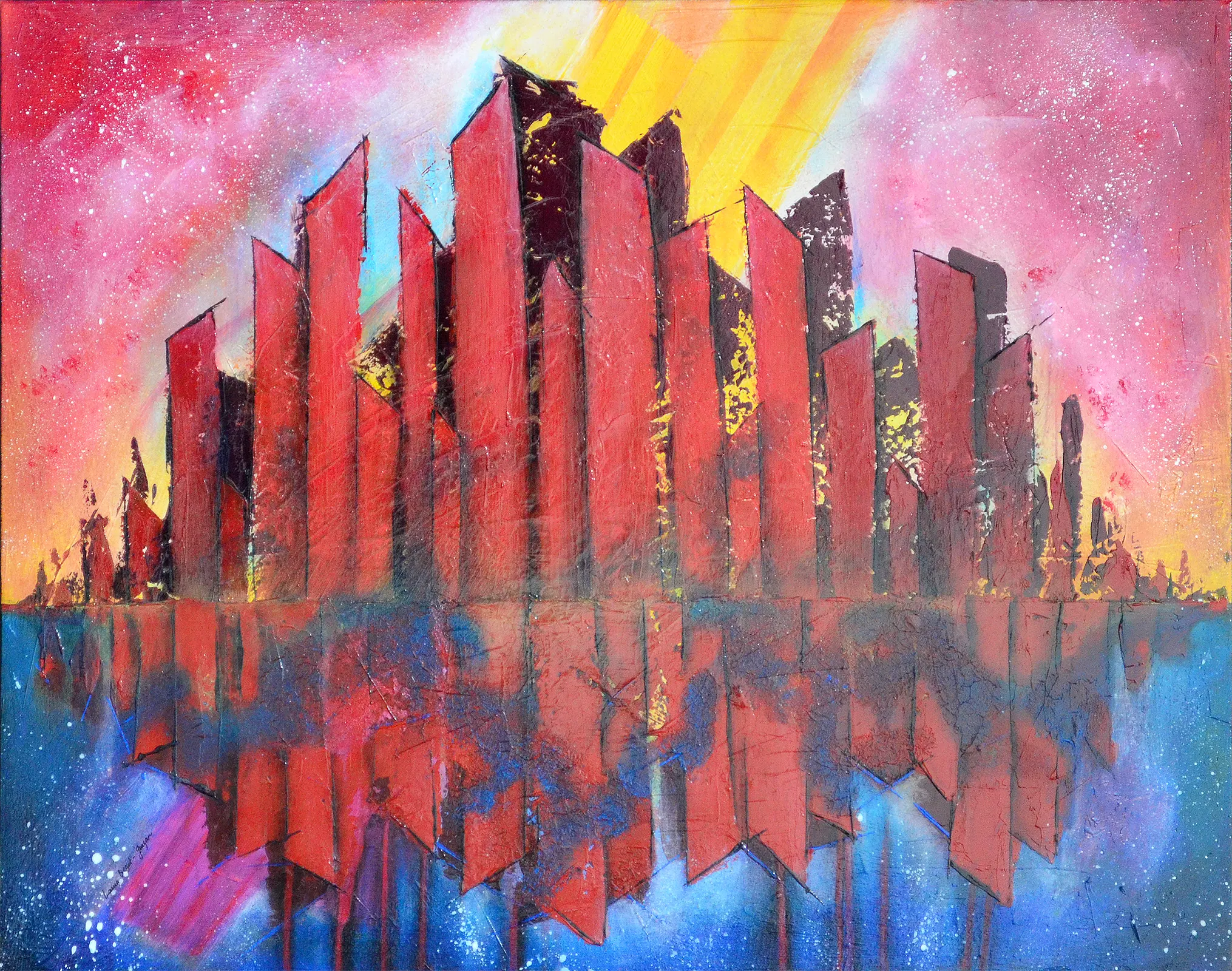 Andromea, peinture abstraite contemporaine